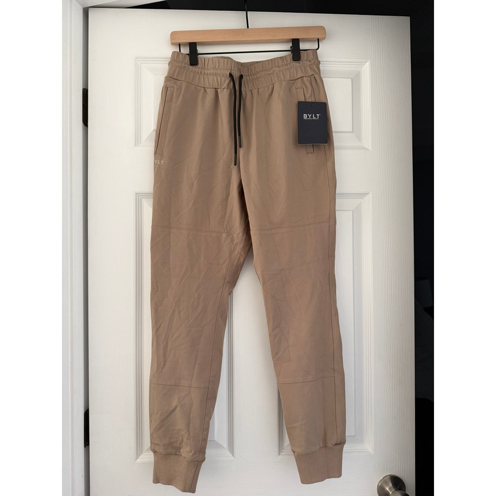 BYLT Womens Premium Basics Division Joggers‎ Sand NWT
